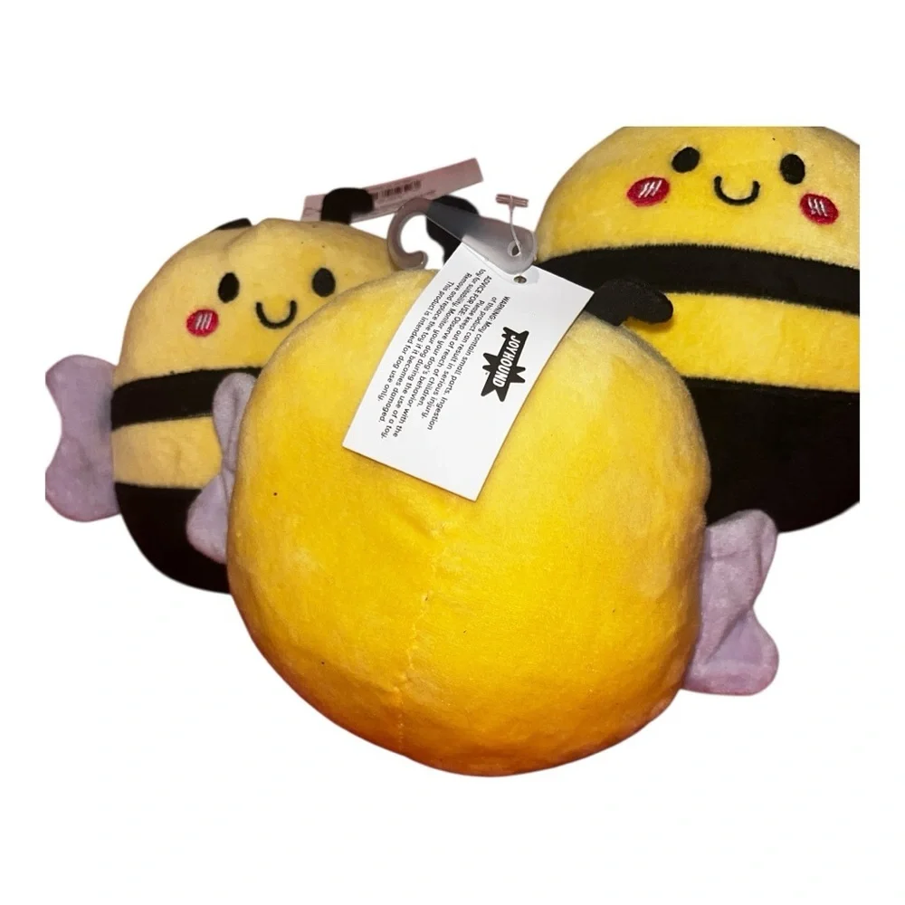 Yellow and Black Bee Plush Toy
